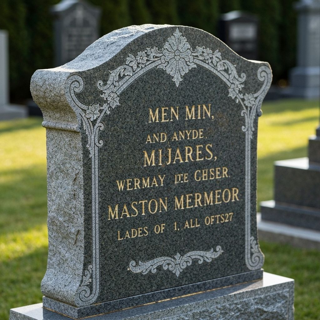 Klasik Granit Mezar Taşı